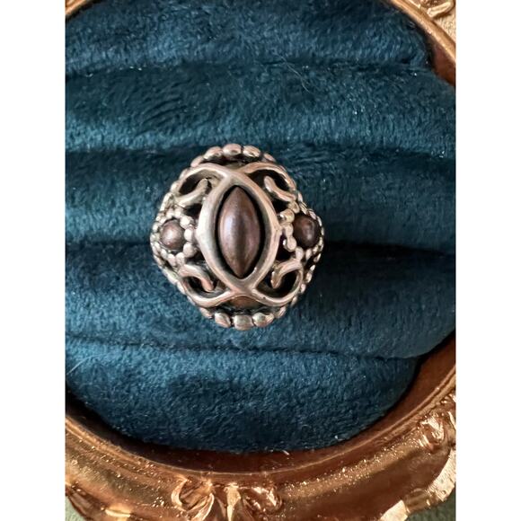 Carolyn Pollack Ring Sz 6 Sterling Brass Copper Relios Southwest Vintage Jewelry - Picture 1 of 10